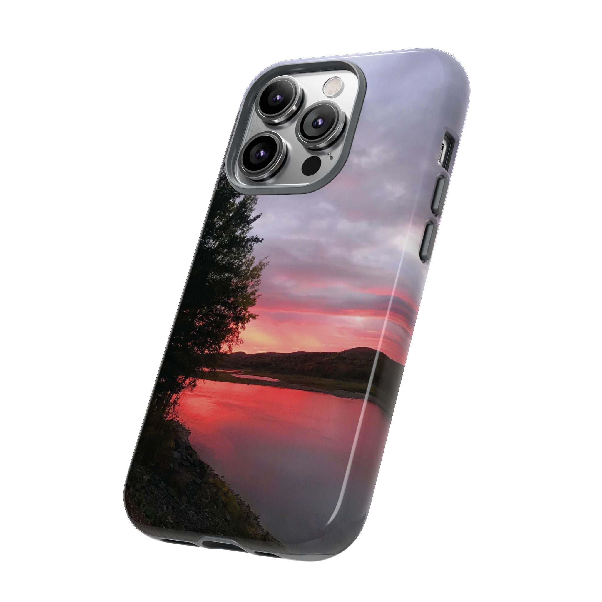 WildHooman Sunset -  St. John River, Maine - Phone Protective Cover