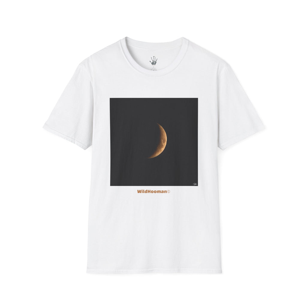 WildHooman Crescent Moon Graphic Unisex Softstyle T-Shirt