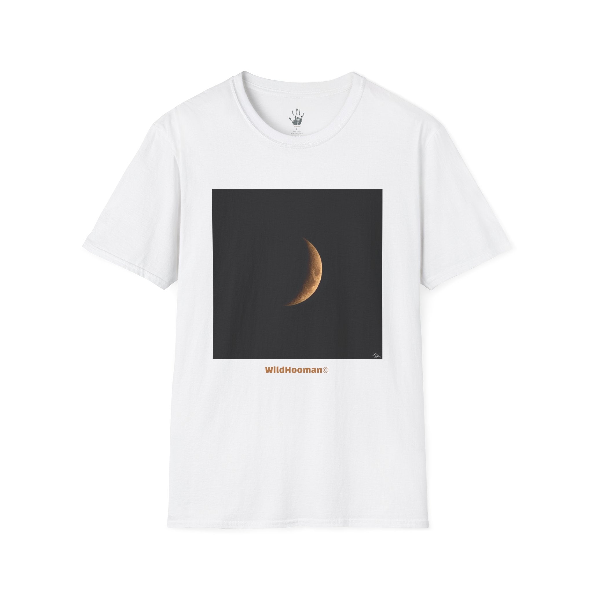 WildHooman Crescent Moon Graphic Unisex Softstyle T-Shirt