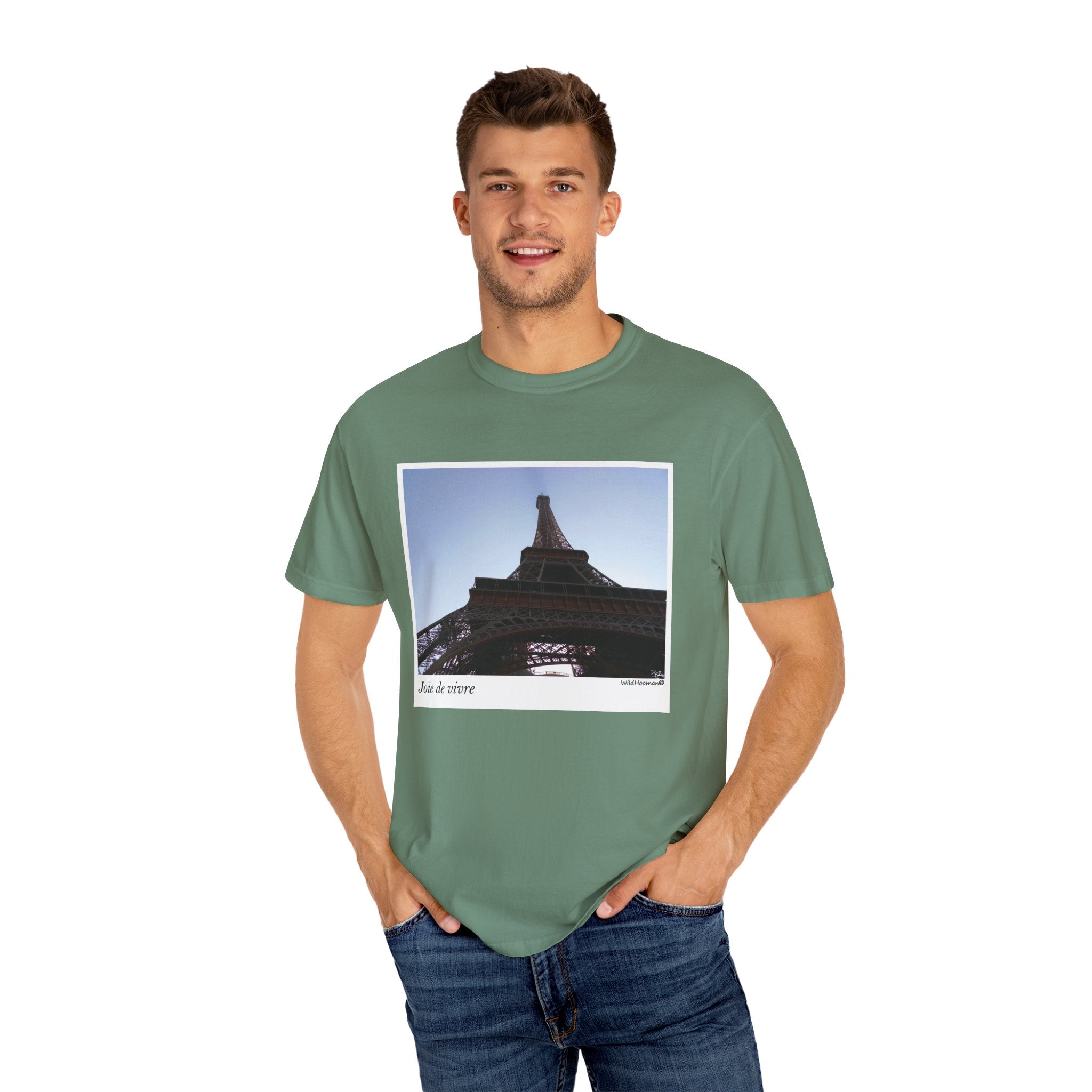 WildHooman Eiffel Tower Joie de Vivre Unisex T-Shirt