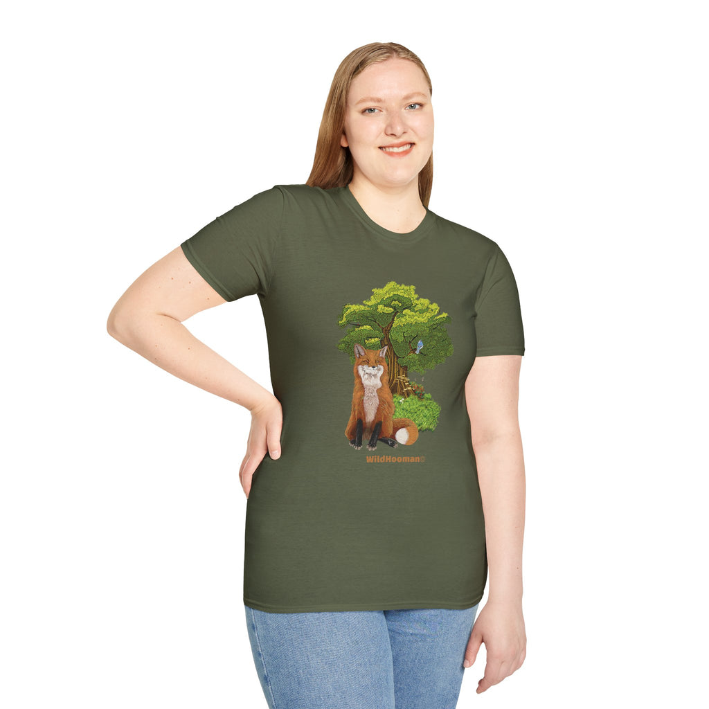 Wildhooman Fox Unisex Cotton T-shirt - WildHooman