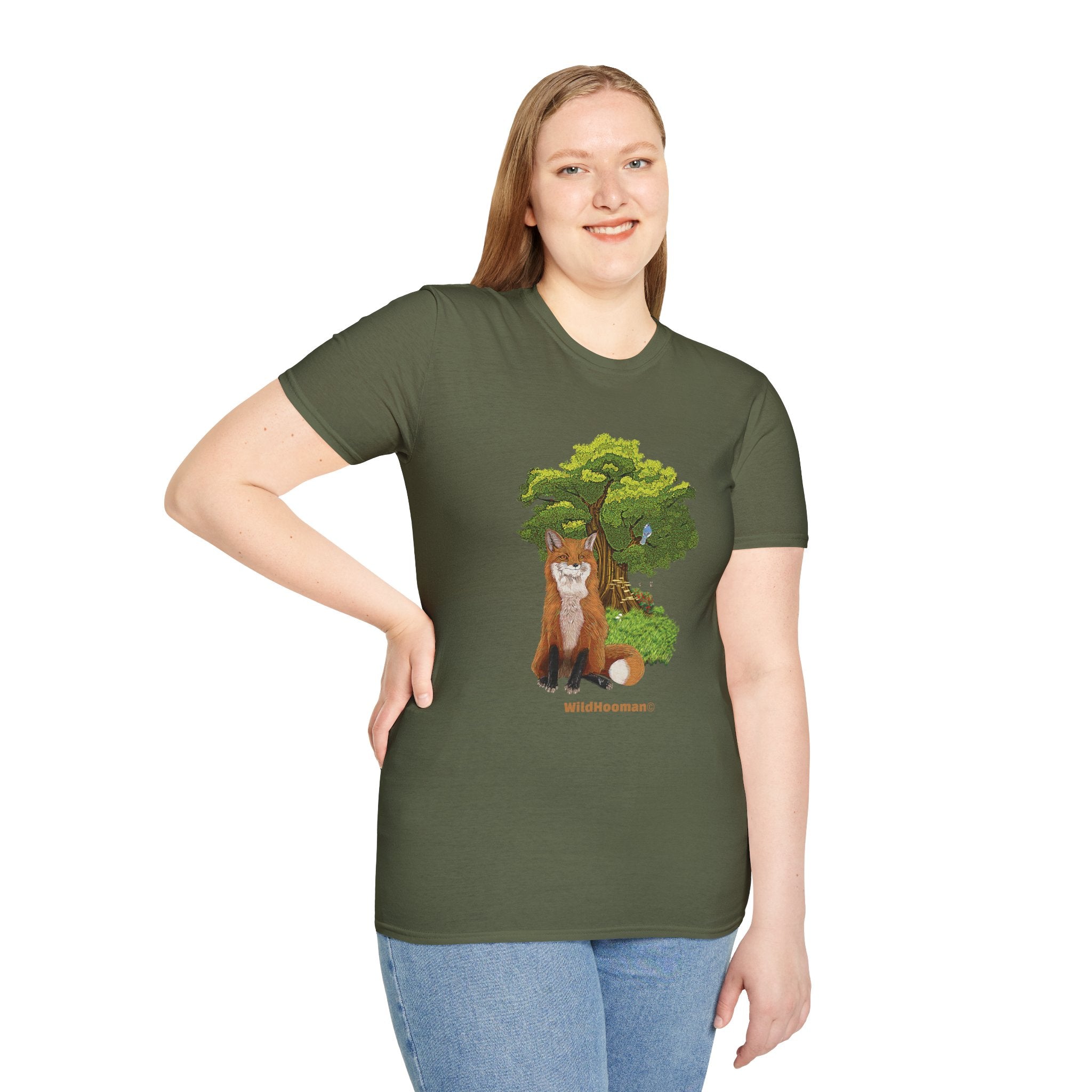 Wildhooman Fox Unisex Cotton T-shirt - WildHooman