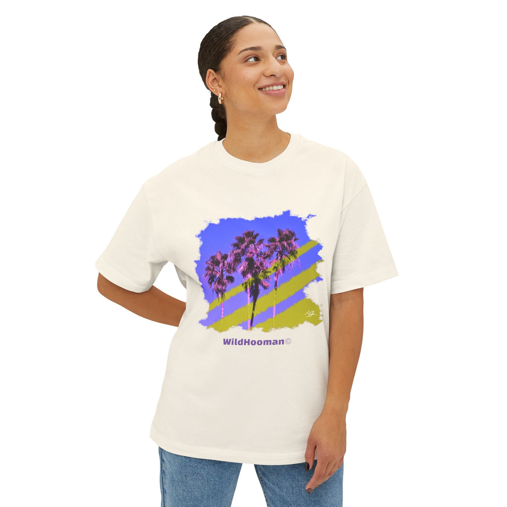 WildHooman - Palm Tree Dreaming - Unisex Boxy Tee
