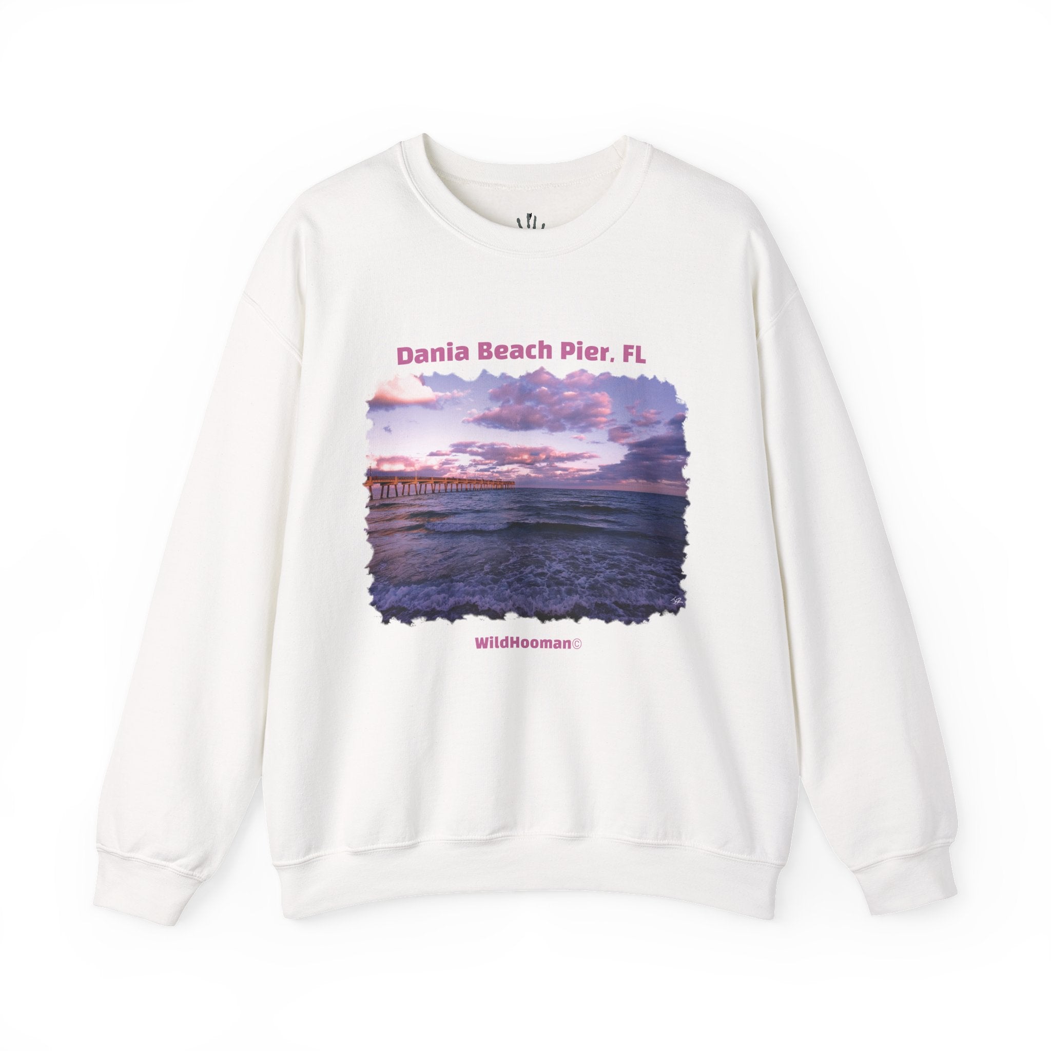 WildHooman Dania Beach FL Unisex Heavy Blend™ Crewneck Sweatshirt - WildHooman