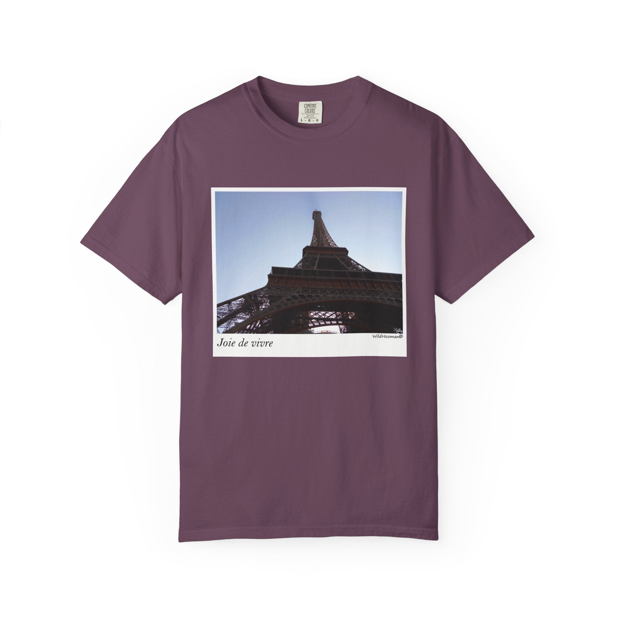 WildHooman Eiffel Tower Joie de Vivre Unisex T-Shirt