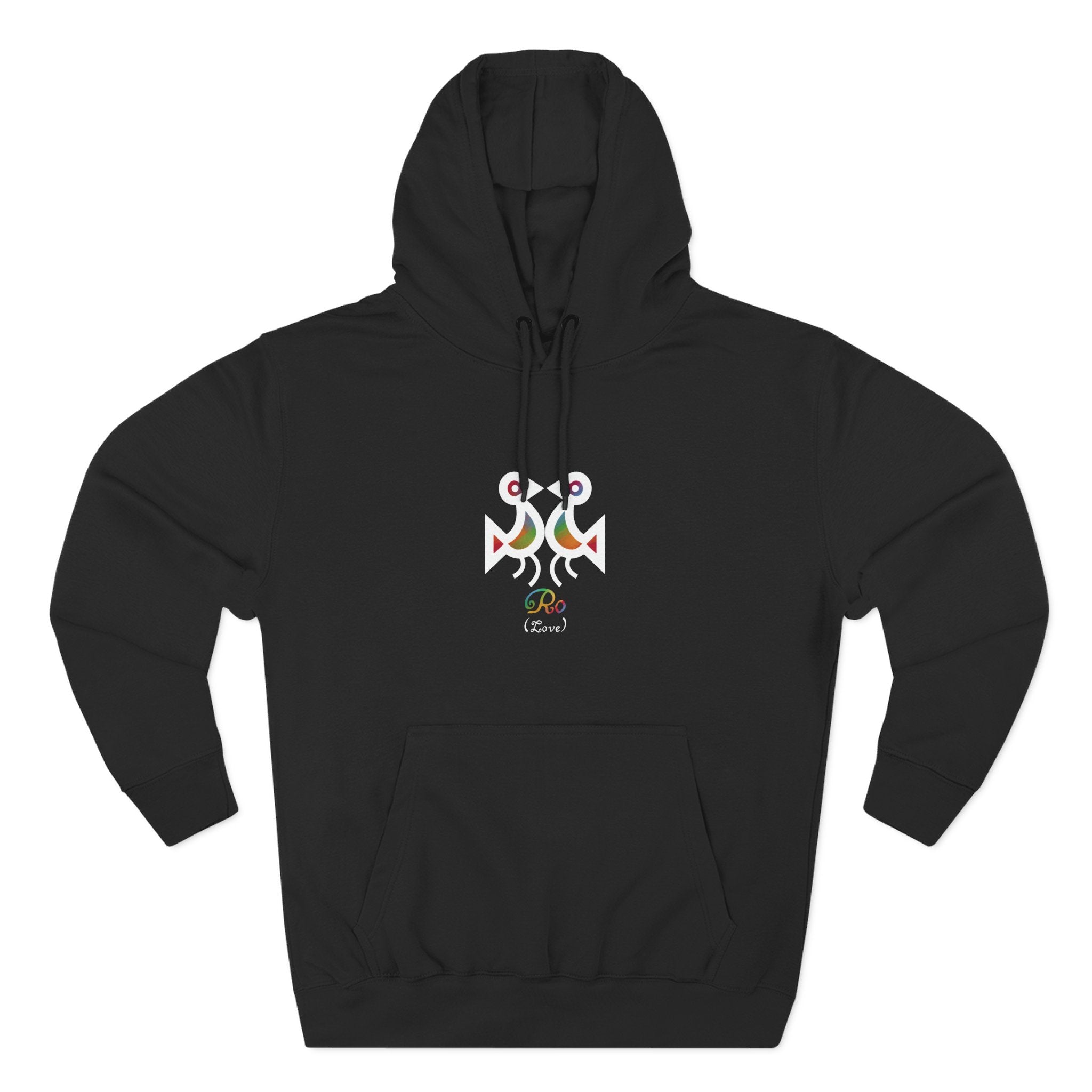 WildHooman Taino Ro (Love) Three-Panel Fleece Hoodie