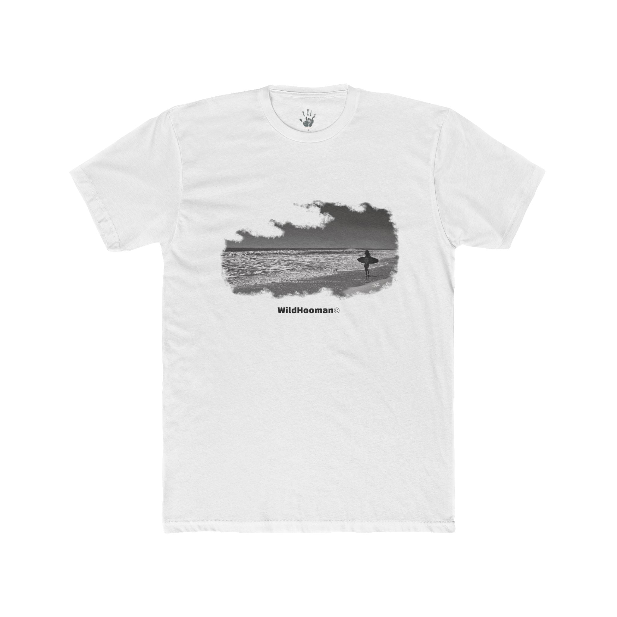 WildHooman - Surfer Jacksonville Beach, Florida Unisex Cotton T-shirt