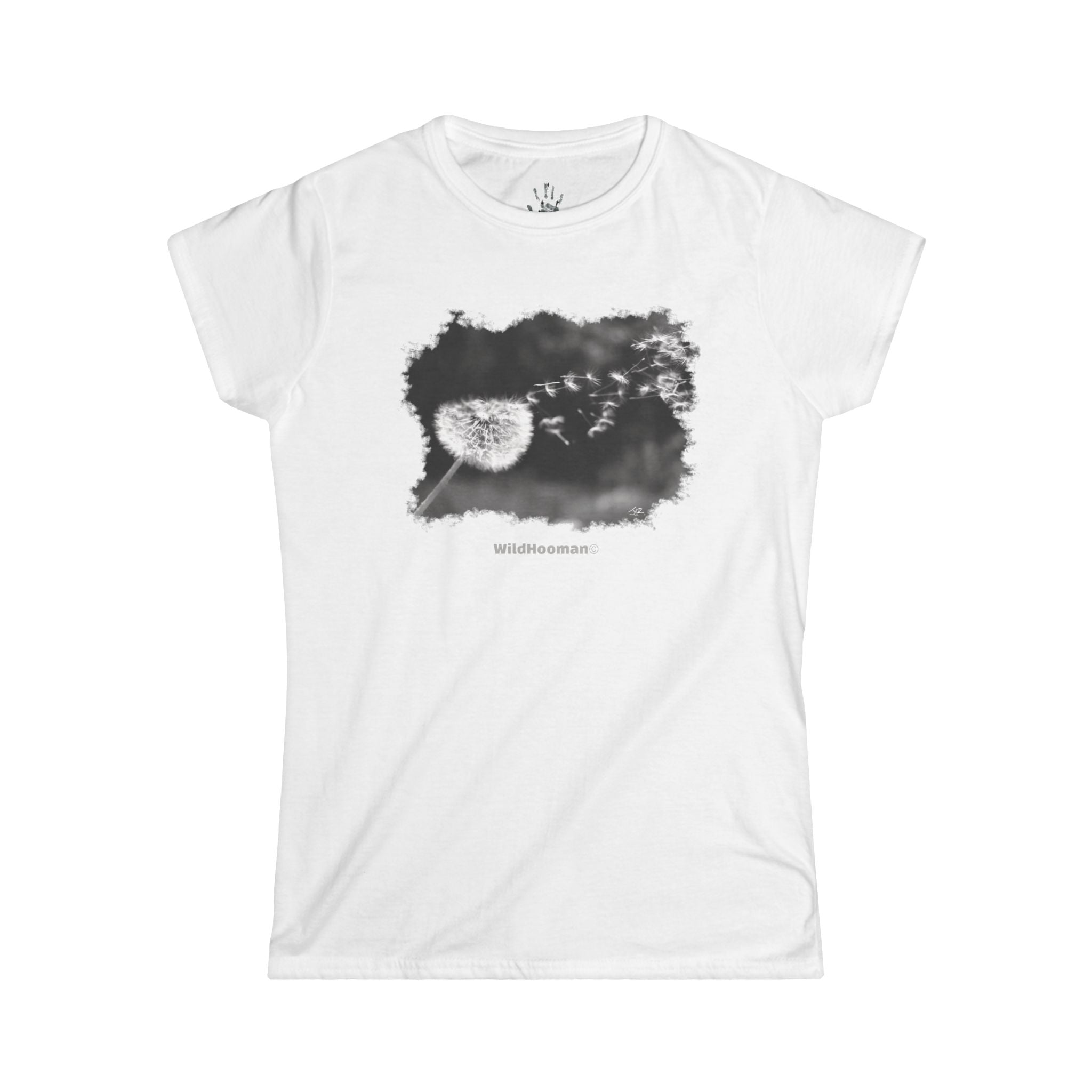 WildHooman Dandelion Wish Women’s Cotton T-shirt - WildHooman