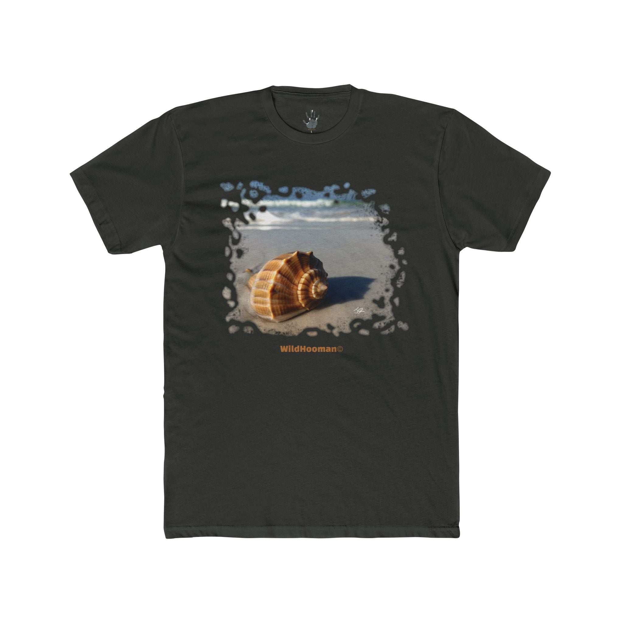 Wildhooman Anna Maria Island, FL Whelk Shell Unisex Cotton T-shirt