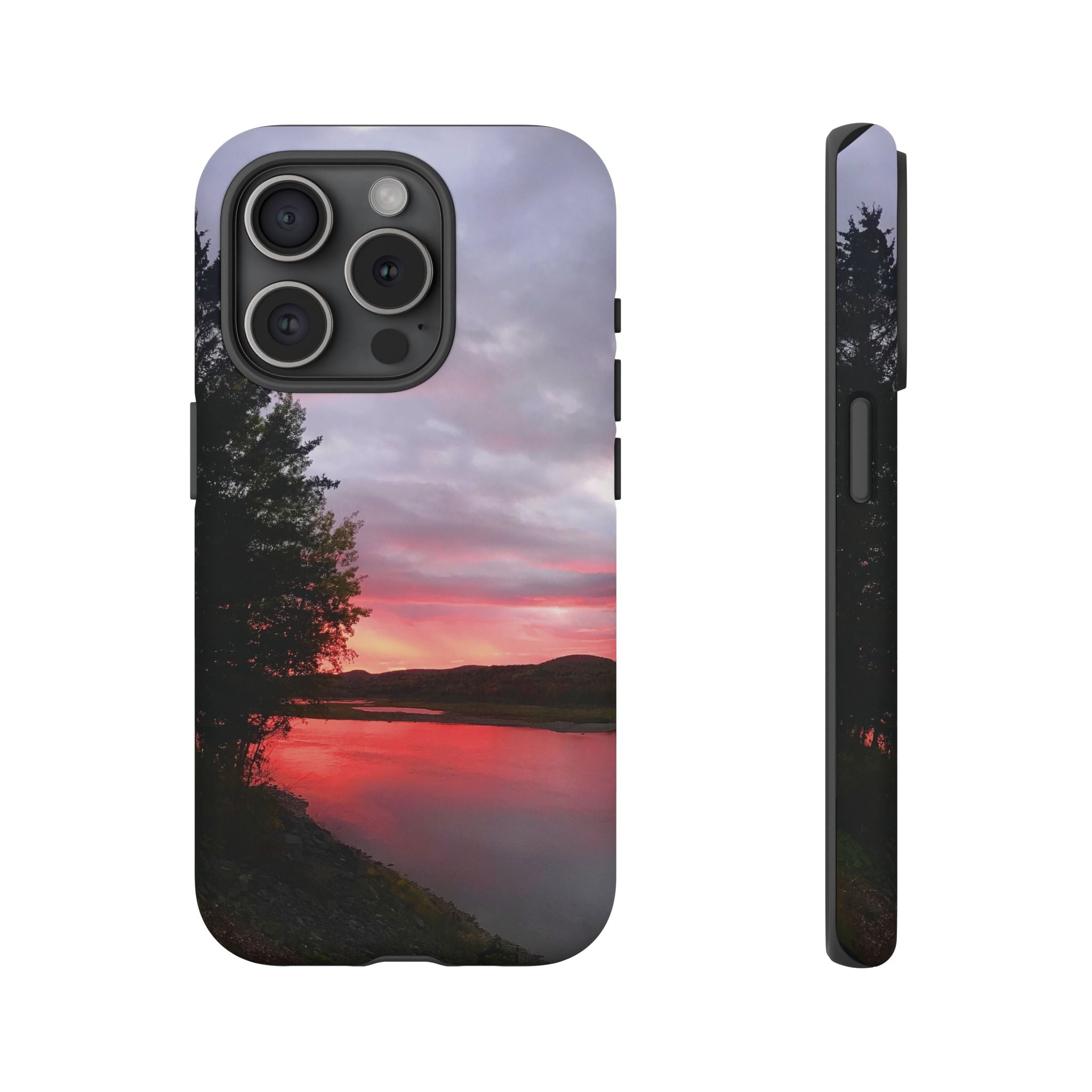 WildHooman Sunset -  St. John River, Maine - Phone Protective Cover