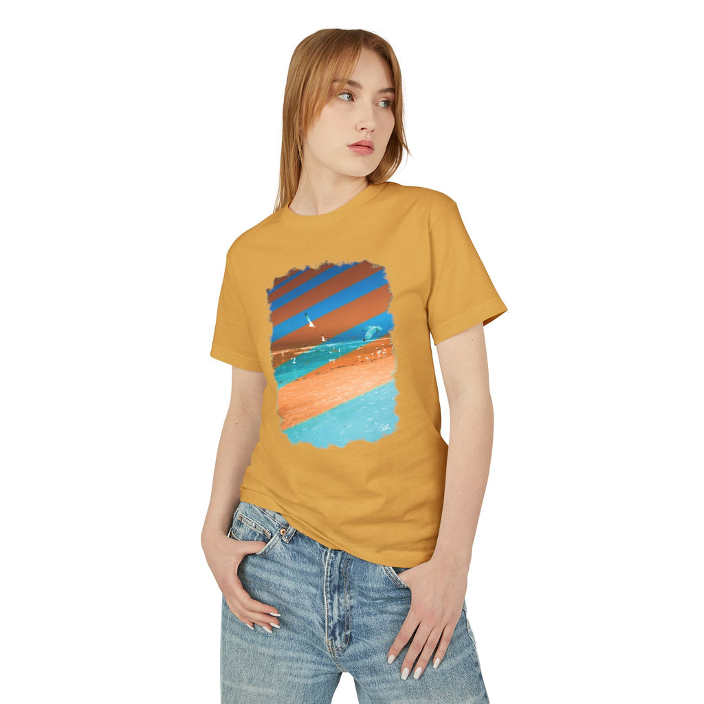 WildHooman - Seagulls Coquina Beach, FL   Unisex Garment-Dyed Heavy Cotton T-shirt