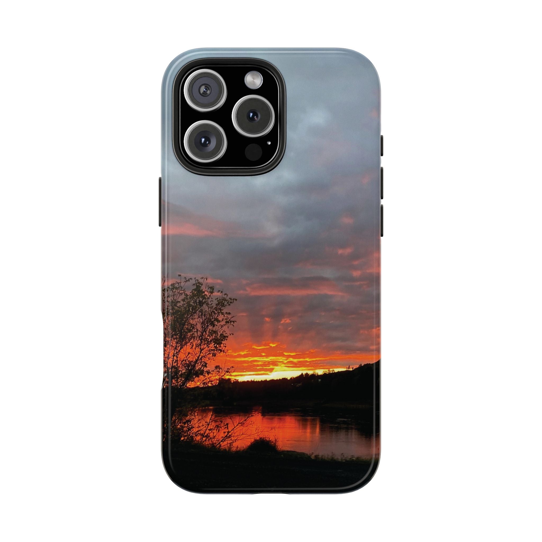 WildHooman St. John River, Maine Sunset Tough Phone Case