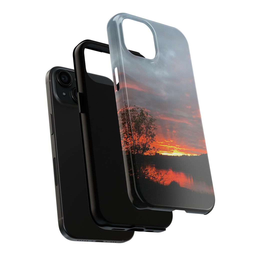WildHooman St. John River, Maine Sunset Tough Phone Case