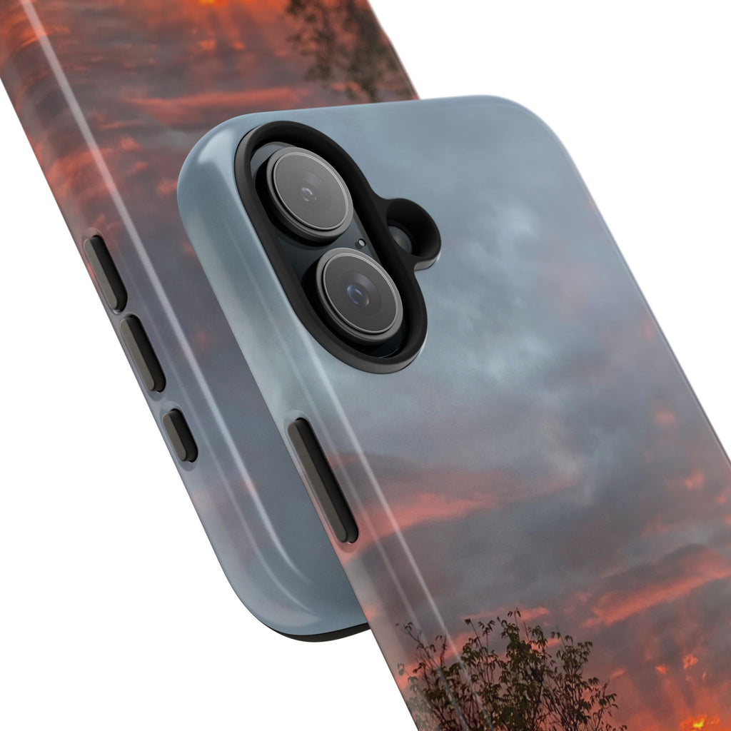 WildHooman St. John River, Maine Sunset Tough Phone Case