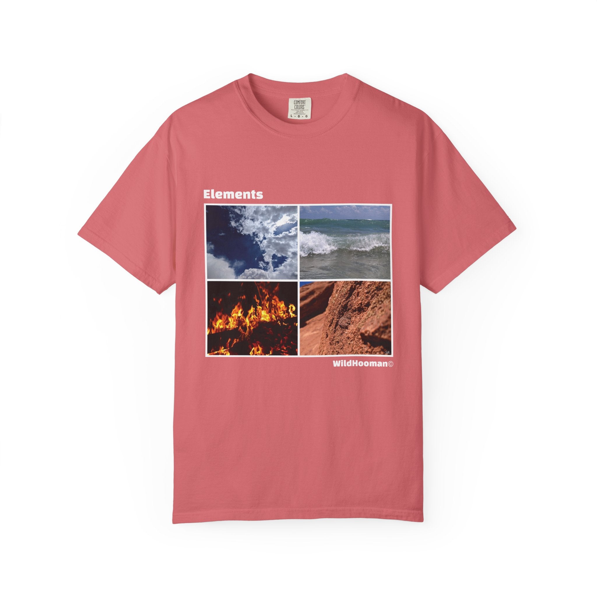 WildHooman Nature's Elements Unisex T-Shirt - Ocean, Fire, Earth & Air