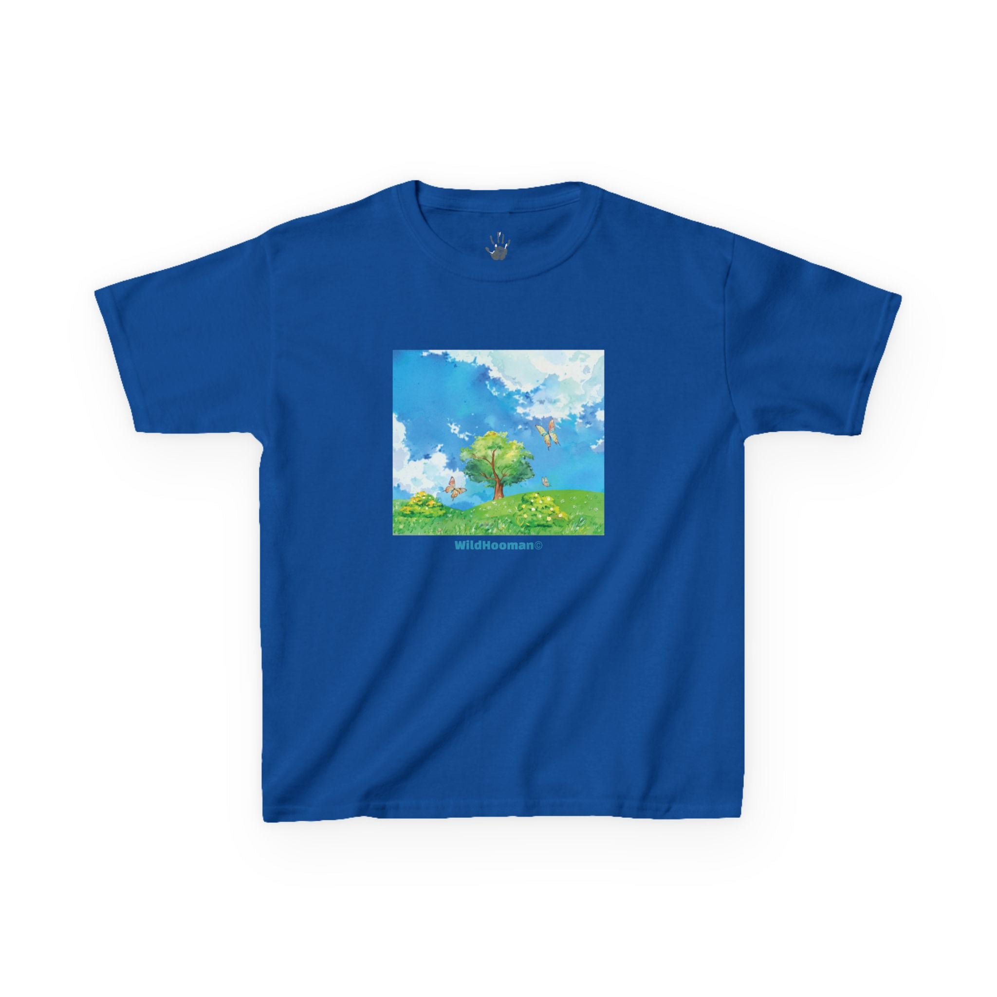 WildHooman Whimsical Nature Watercolor Kids Tshirt