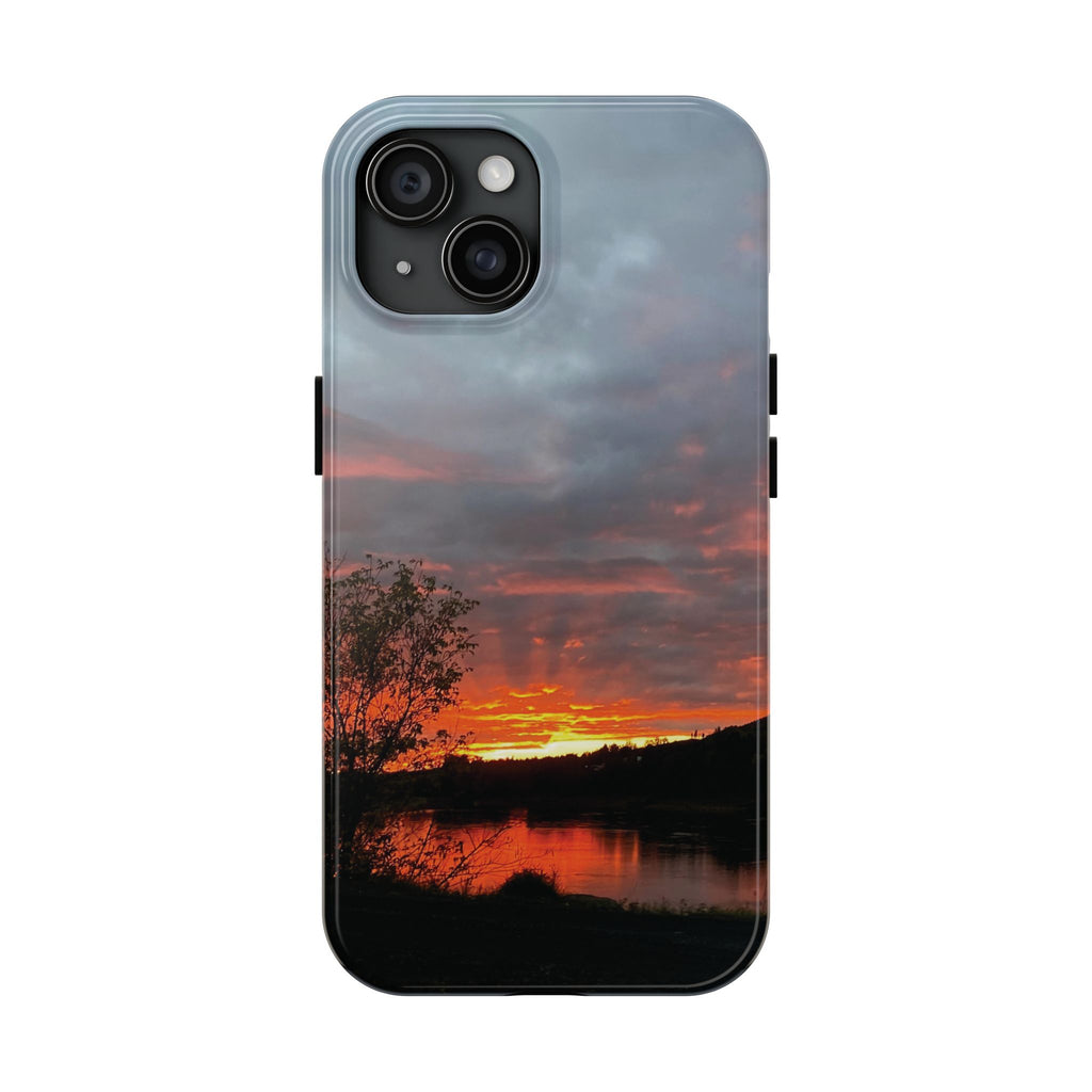WildHooman St. John River, Maine Sunset Tough Phone Case