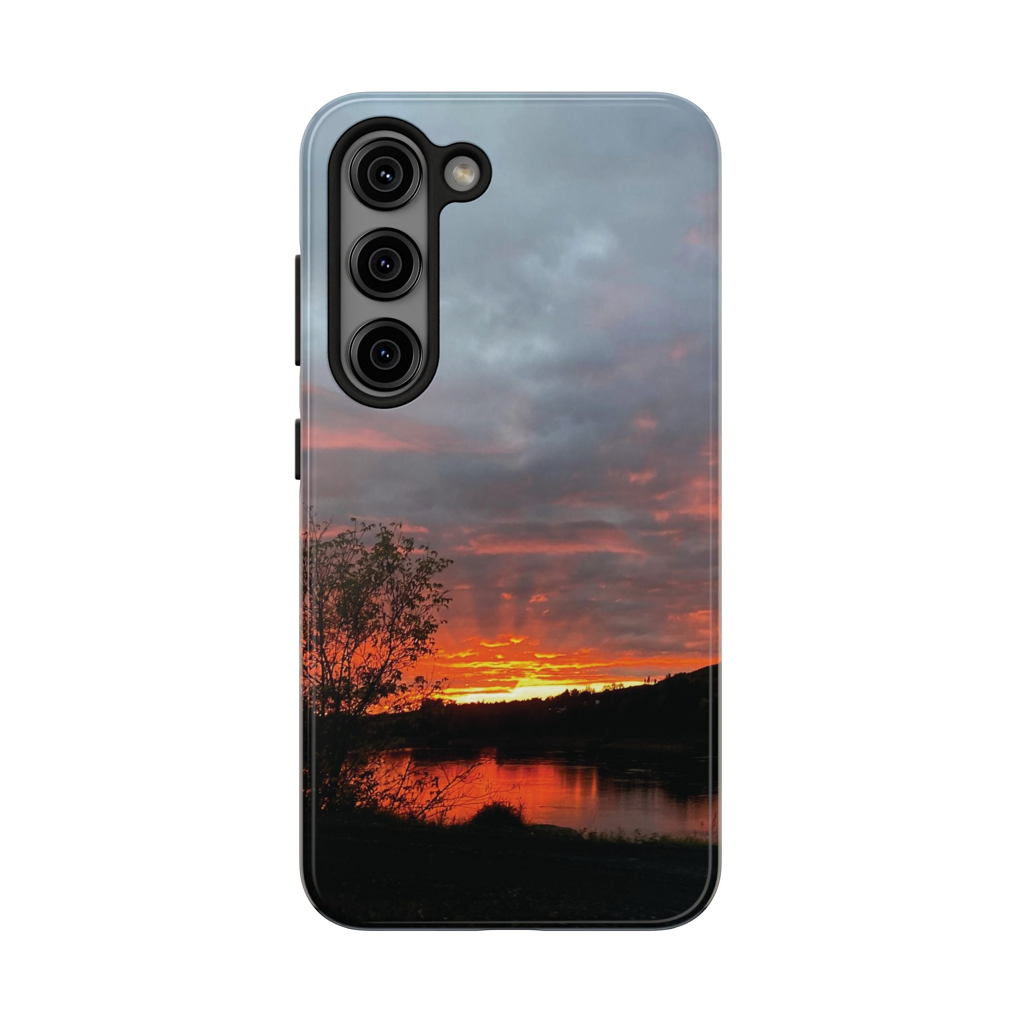 WildHooman St. John River, Maine Sunset Tough Phone Case