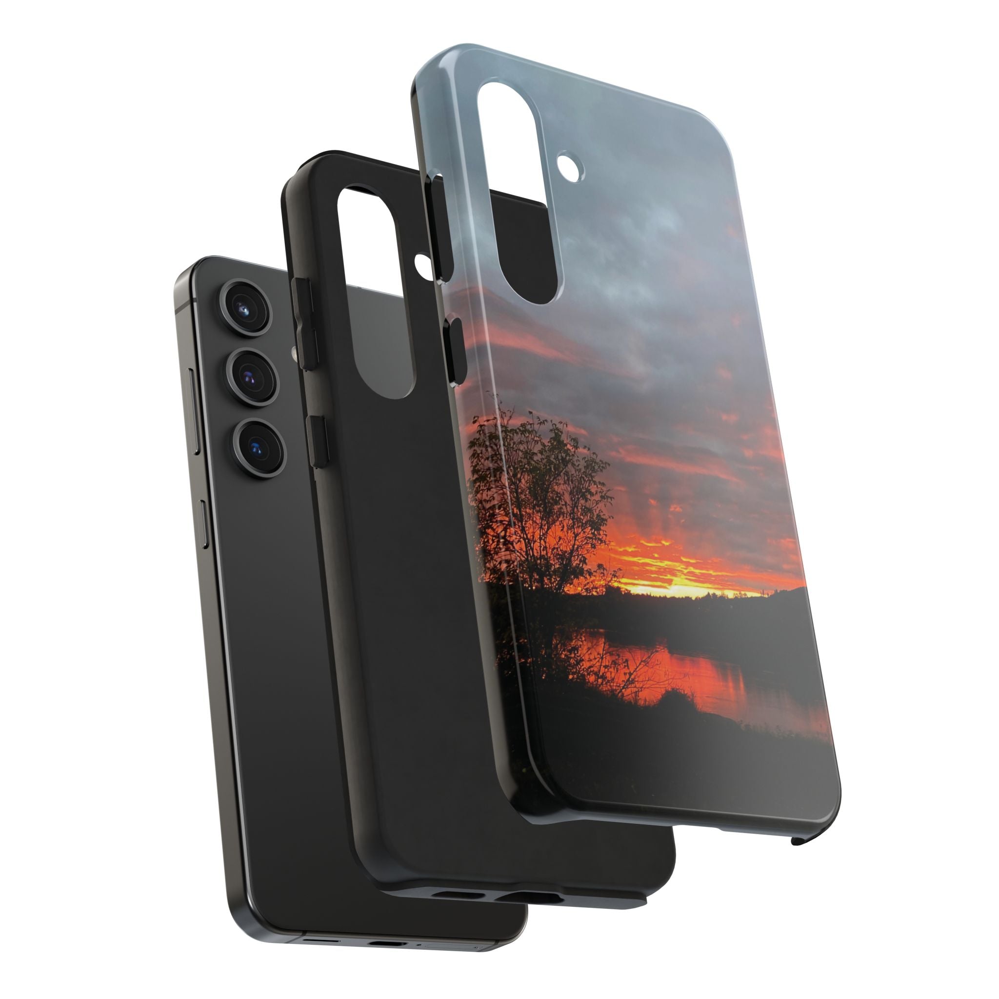 WildHooman St. John River, Maine Sunset Tough Phone Case