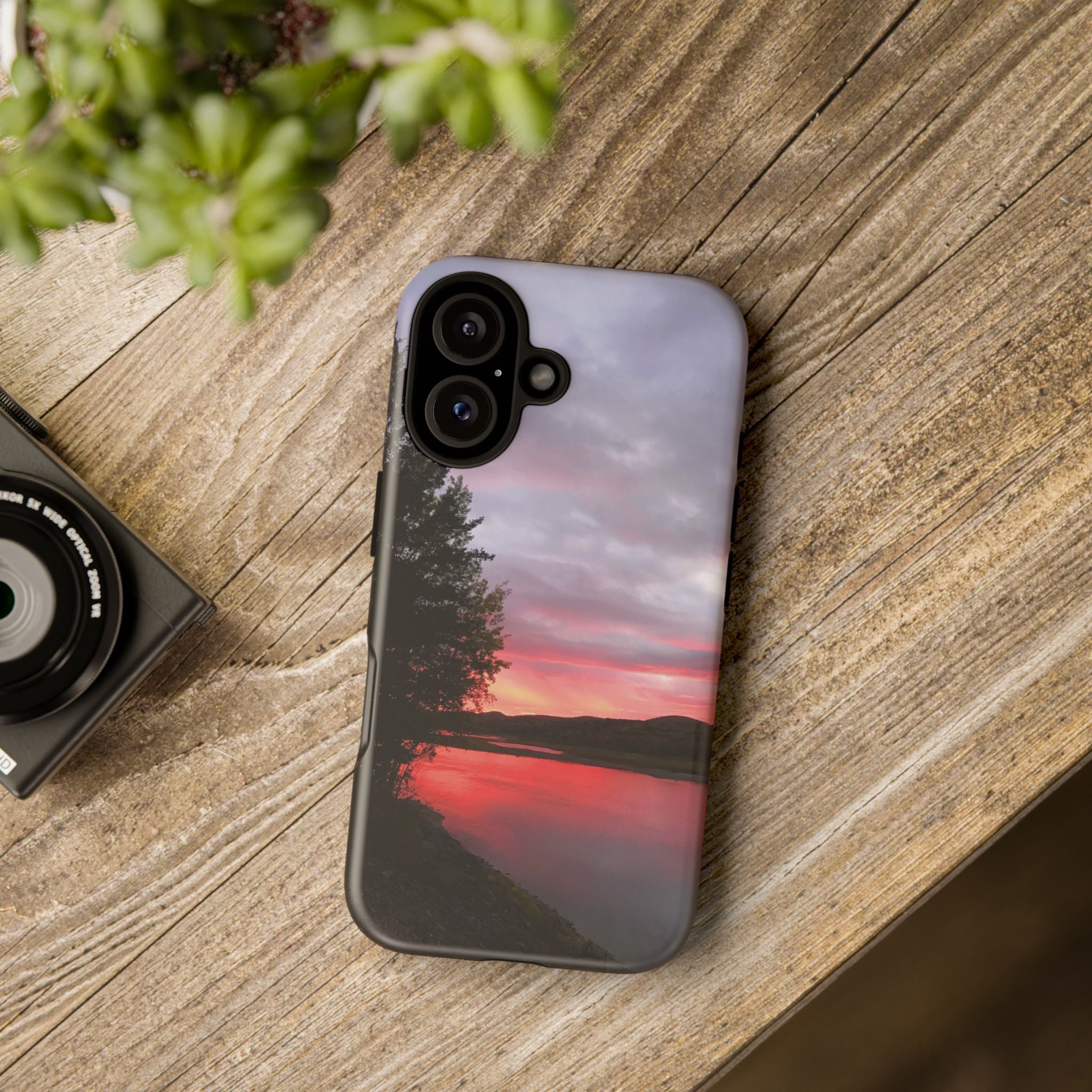 WildHooman Sunset -  St. John River, Maine - Phone Protective Cover