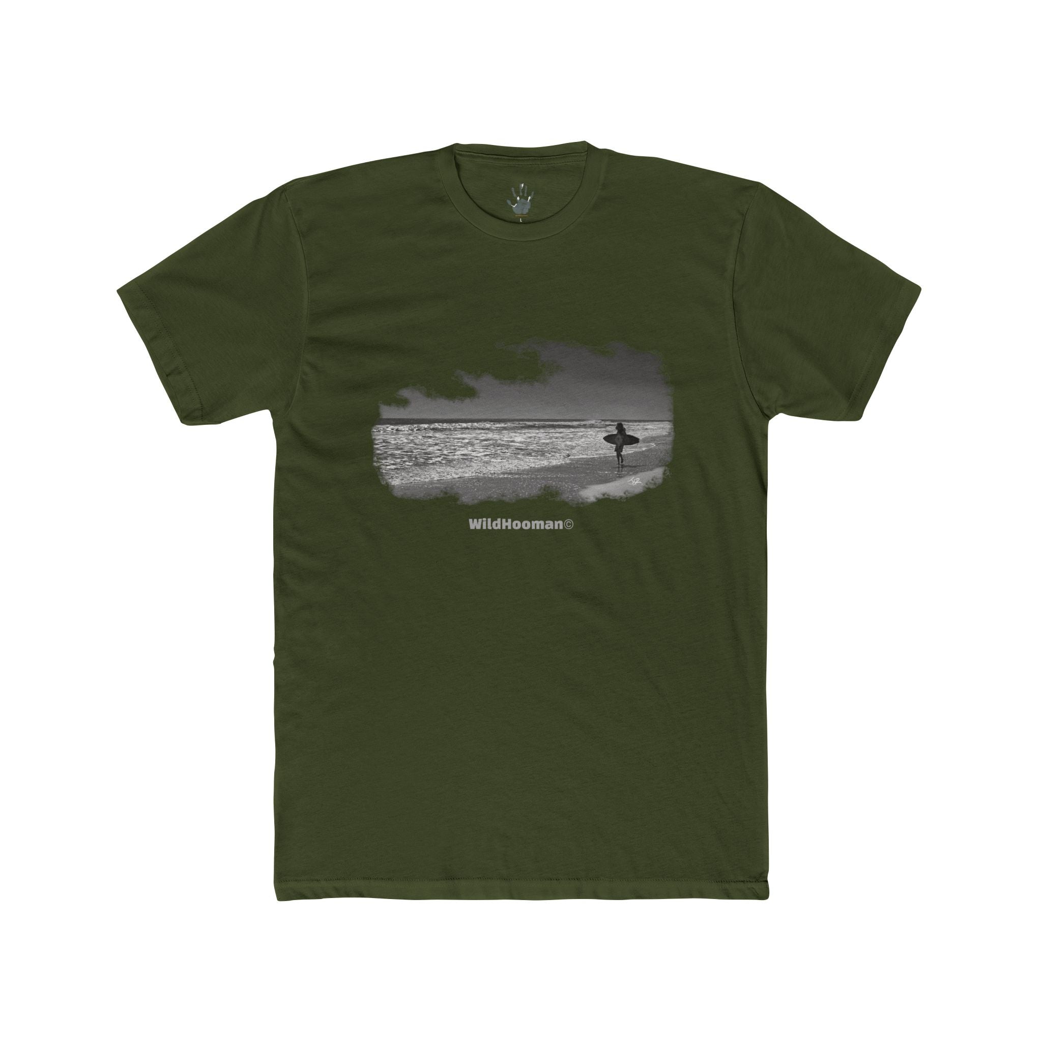 WildHooman - Surfer Jacksonville Beach, Florida Unisex Cotton T-shirt