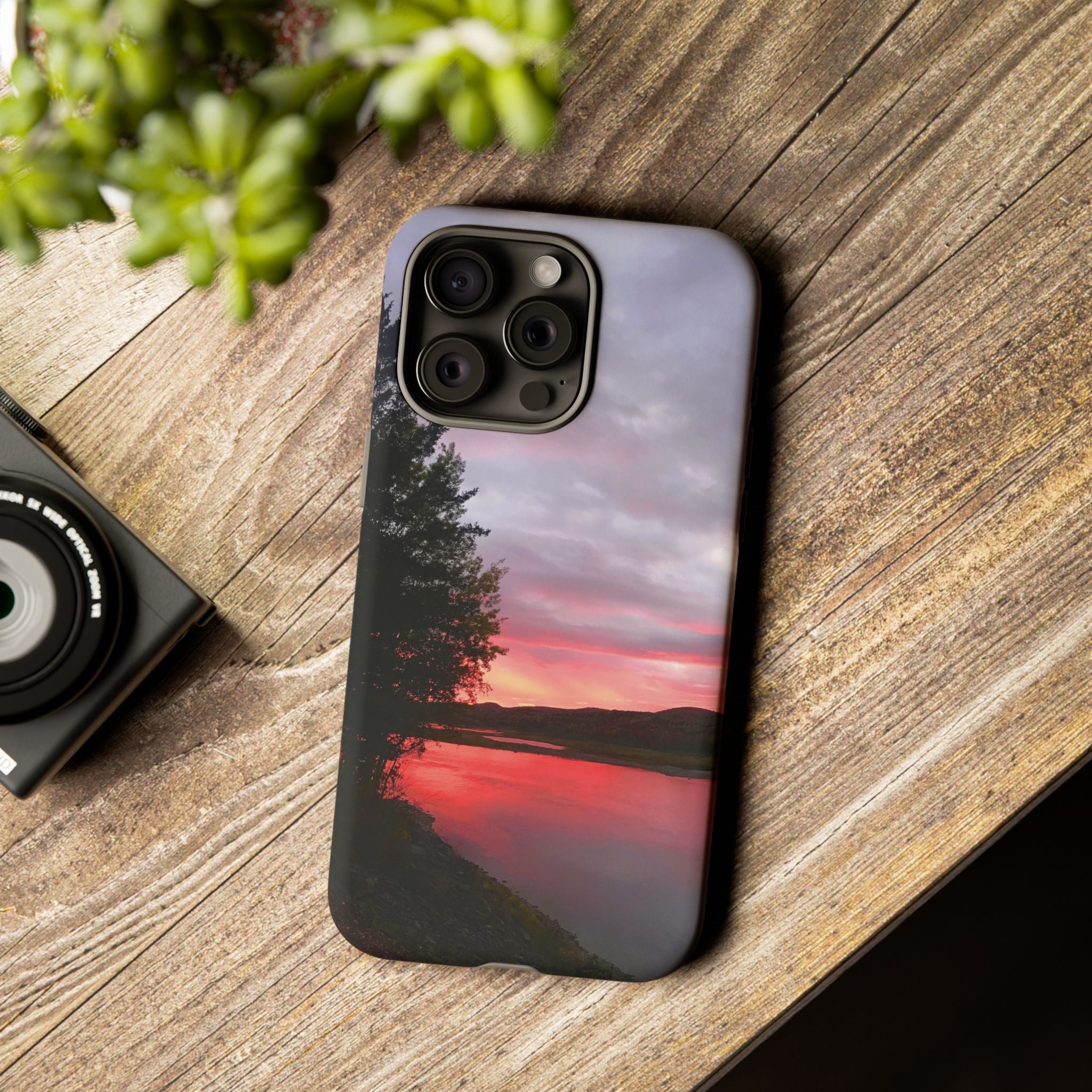 WildHooman Sunset -  St. John River, Maine - Phone Protective Cover